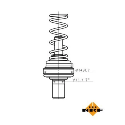 Termostat chladenia NRF 725195 - obr. 4