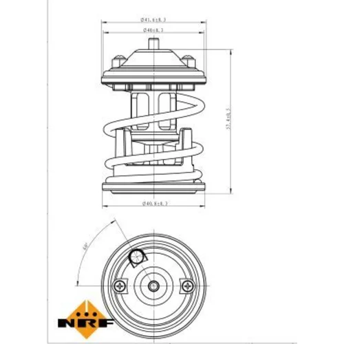 Termostat chladenia NRF 725219 - obr. 4