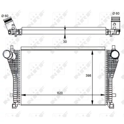 Chladič plniaceho vzduchu NRF 30291 - obr. 4