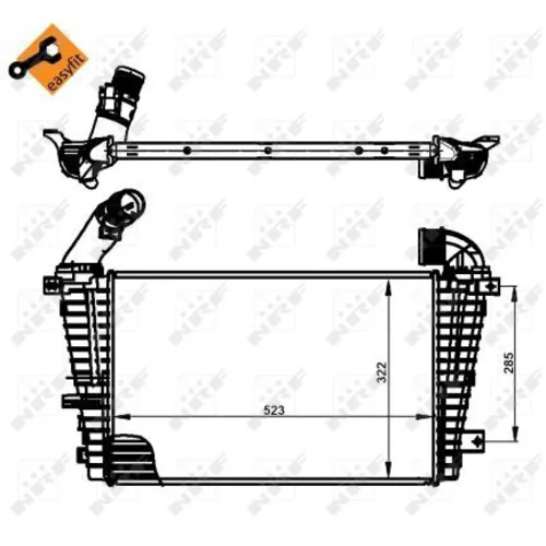 Chladič plniaceho vzduchu NRF 30302 - obr. 4