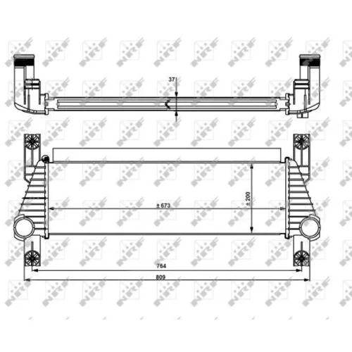 Chladič plniaceho vzduchu 30918 /NRF/ - obr. 4