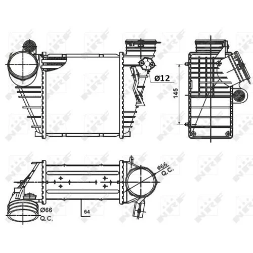 Chladič plniaceho vzduchu NRF 30936 - obr. 1