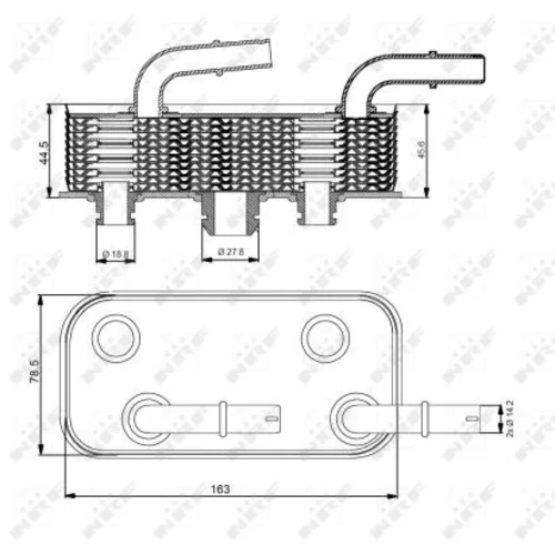 Chladič oleja automatickej prevodovky NRF 31190 - obr. 4