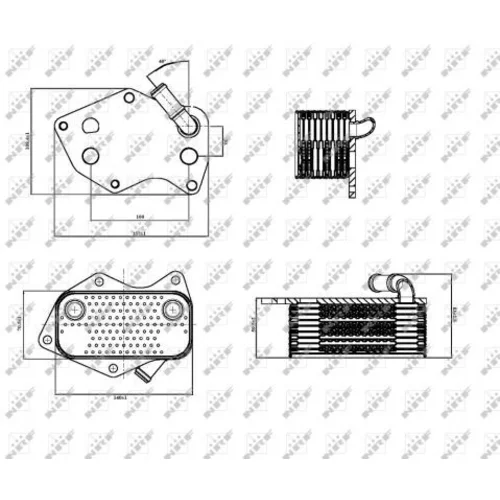 Chladič motorového oleja NRF 31331 - obr. 7