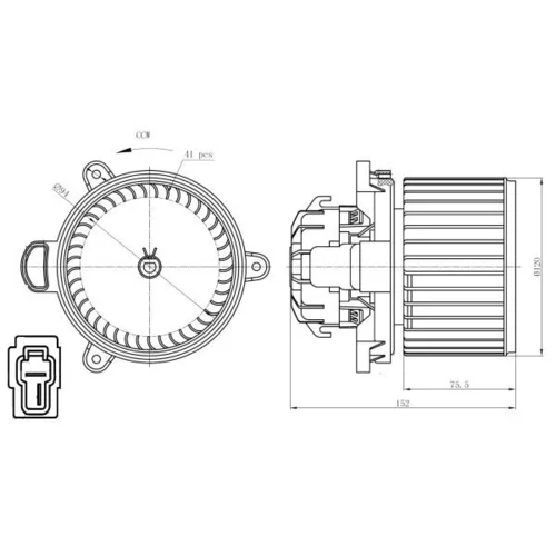 Vnútorný ventilátor NRF 34279 - obr. 4