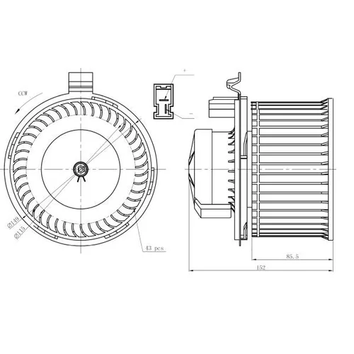 Vnútorný ventilátor NRF 34292 - obr. 4