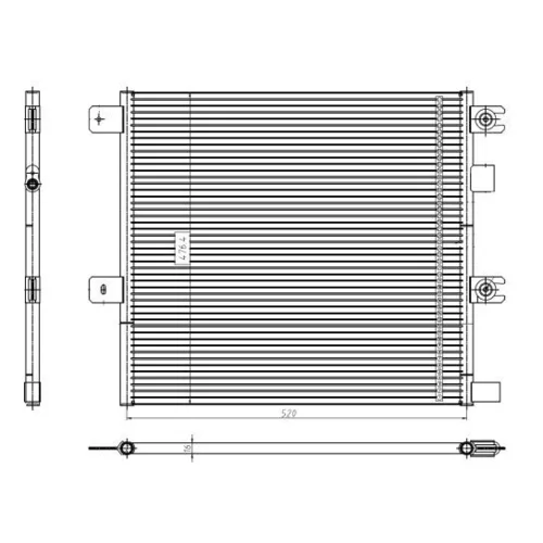 Kondenzátor klimatizácie NRF 350504 - obr. 4