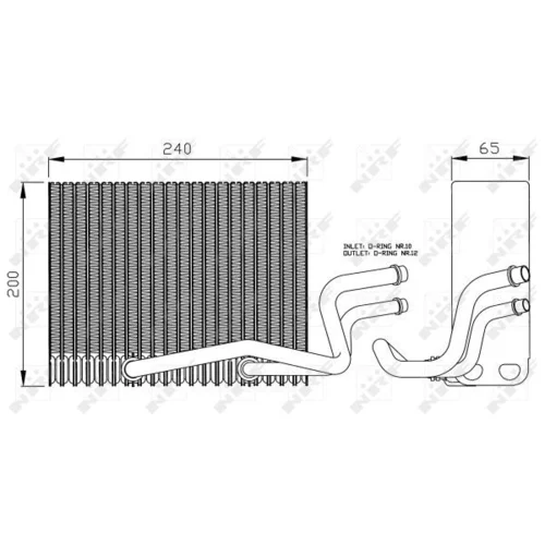 Výparník klimatizácie NRF 36098 - obr. 3