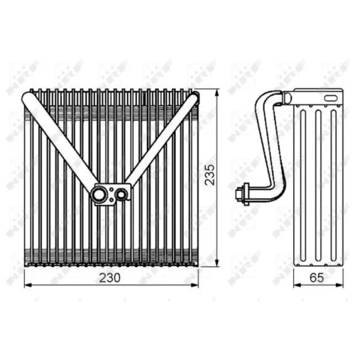 Výparník klimatizácie NRF 36141 - obr. 4