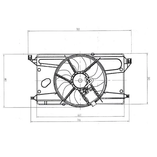 Ventilátor chladenia motora NRF 47879 - obr. 4