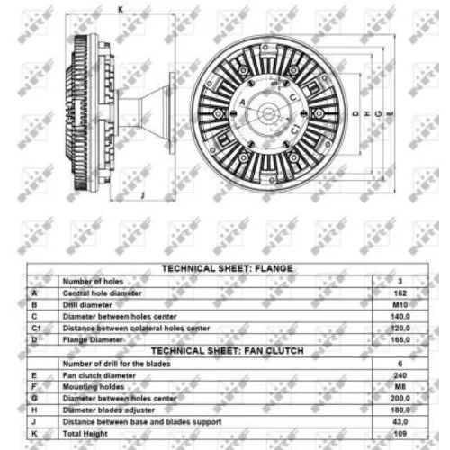 Spojka ventilátora chladenia NRF 49069 - obr. 4