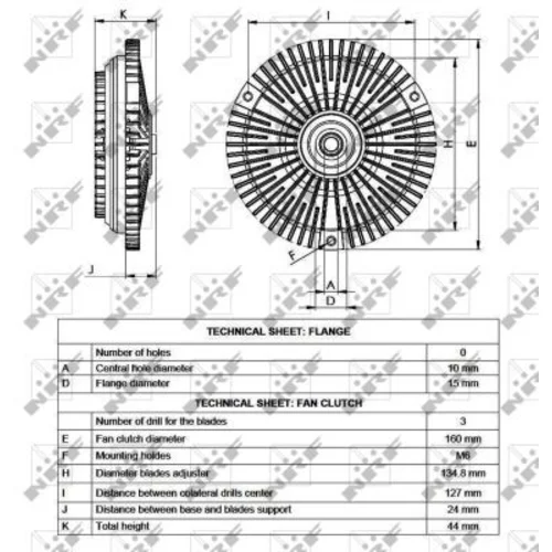 Spojka ventilátora chladenia 49538 /NRF/ - obr. 4