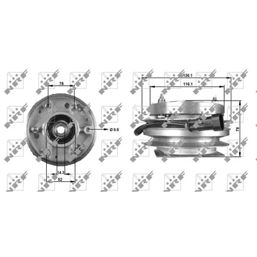 Spojka ventilátora chladenia NRF 49703 - obr. 4