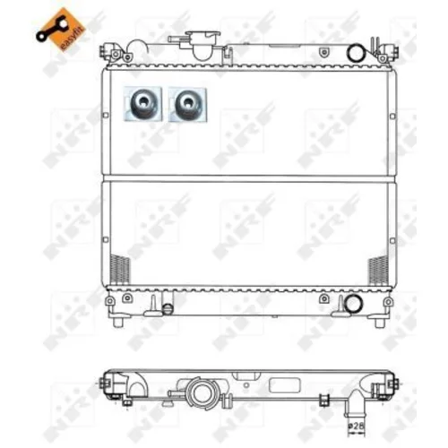 Chladič motora NRF 50404 - obr. 4