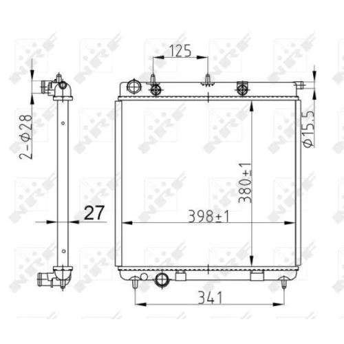 Chladič motora NRF 50429 - obr. 4