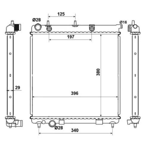 Chladič motora NRF 50467 - obr. 4