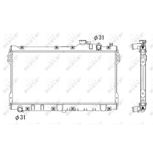 Chladič motora NRF 506522 - obr. 3