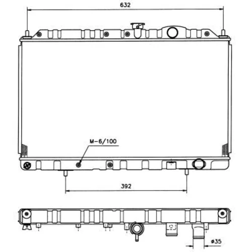 Chladič motora NRF 513485