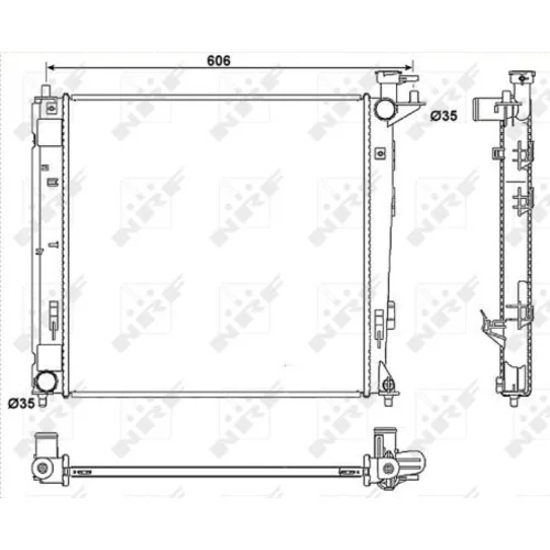 Chladič motora NRF 53054 - obr. 4