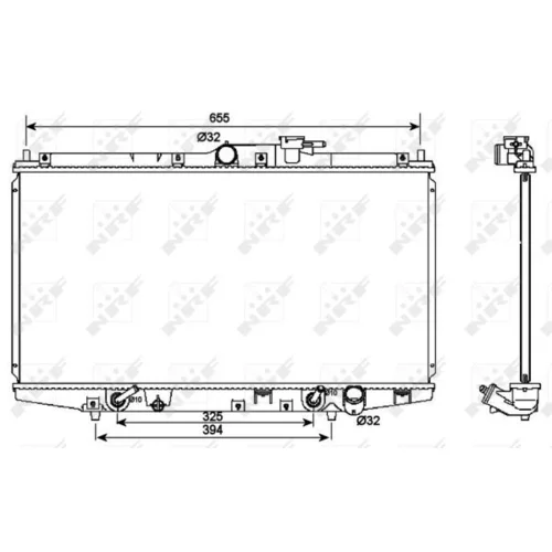 Chladič motora NRF 53087 - obr. 1