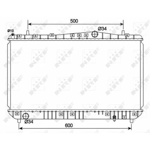 Chladič motora NRF 53150 - obr. 1