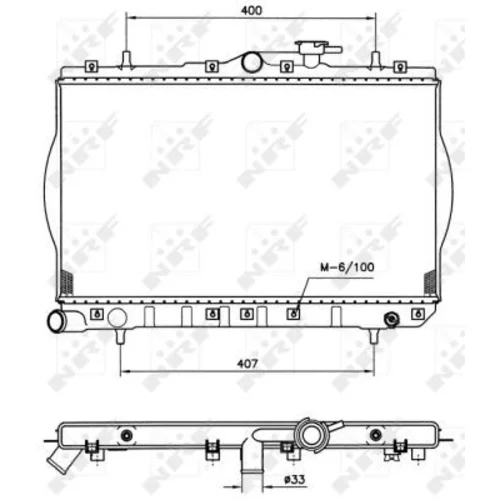 Chladič motora NRF 53260 - obr. 3