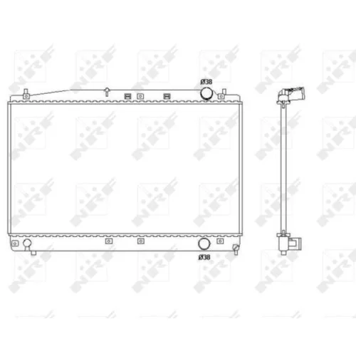 Chladič motora NRF 53466