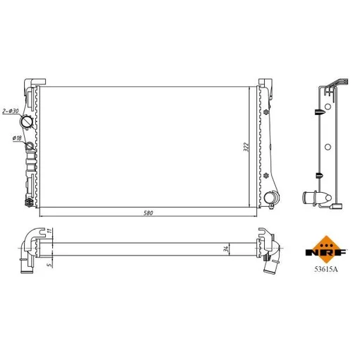 Chladič motora 53615A /NRF/ - obr. 4