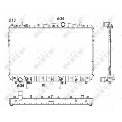 Chladič motora NRF 53732 - obr. 3