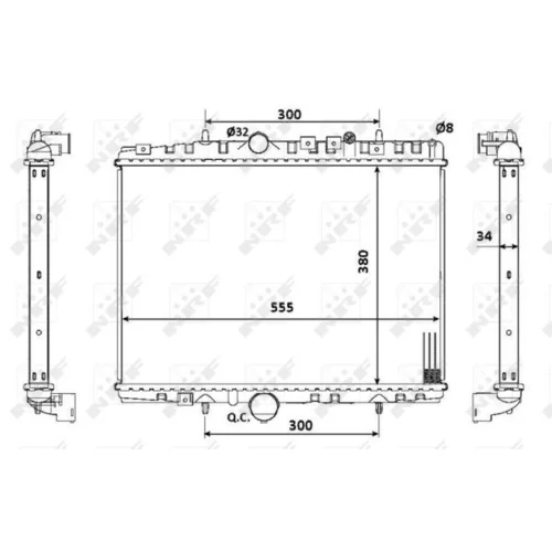 Chladič motora NRF 53941 - obr. 4