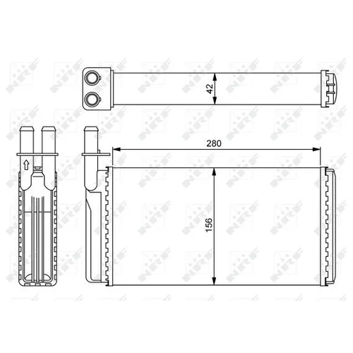 Výmenník tepla vnútorného kúrenia NRF 54243 - obr. 4