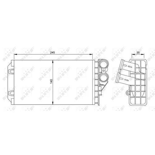 Výmenník tepla vnútorného kúrenia NRF 54251 - obr. 4