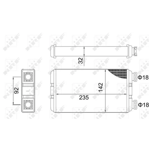 Výmenník tepla vnútorného kúrenia NRF 54312 - obr. 4