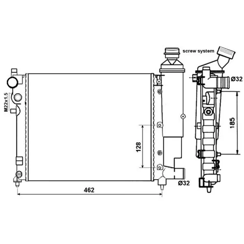 Chladič motora NRF 58067 - obr. 3