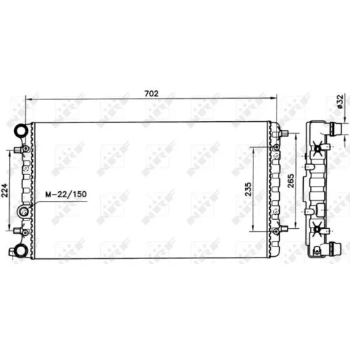 Chladič motora NRF 58143 - obr. 3