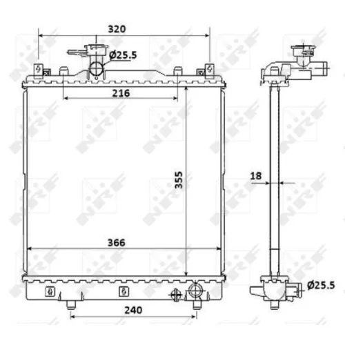 Chladič motora NRF 58353 - obr. 4