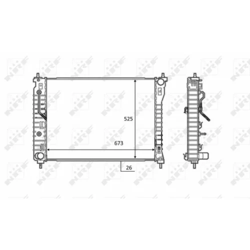 Chladič motora NRF 58449 - obr. 4