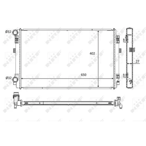 Chladič motora NRF 58453 - obr. 4