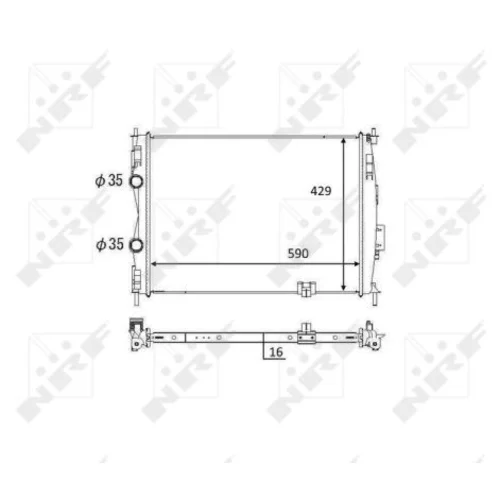 Chladič motora NRF 59061 - obr. 4