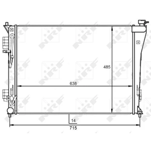 Chladič motora NRF 59097 - obr. 4