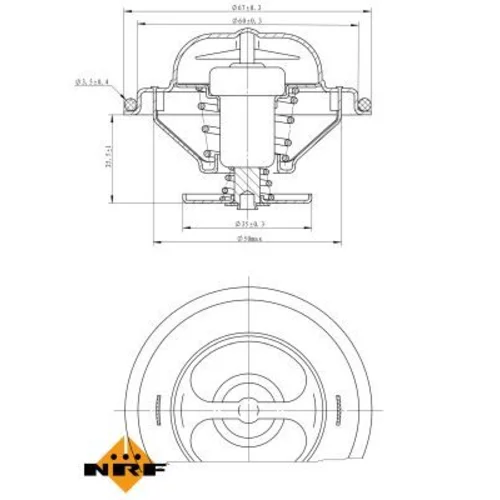 Termostat chladenia NRF 725072 - obr. 4