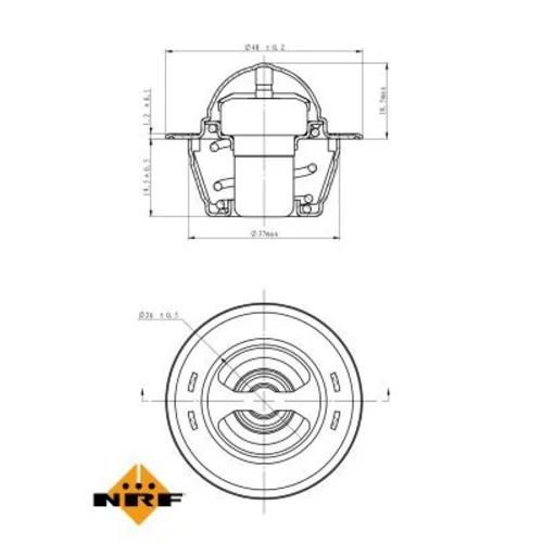 Termostat chladenia NRF 725151 - obr. 4