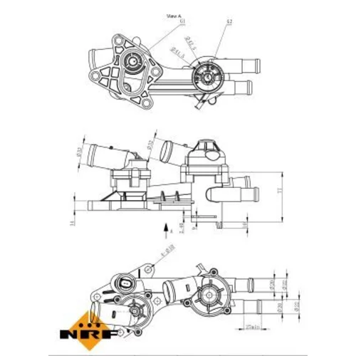 Termostat chladenia NRF 725191 - obr. 4