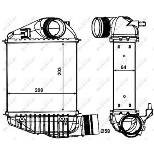 Chladič plniaceho vzduchu NRF 30015 - obr. 4