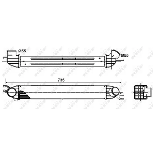 Chladič plniaceho vzduchu NRF 30303 - obr. 3