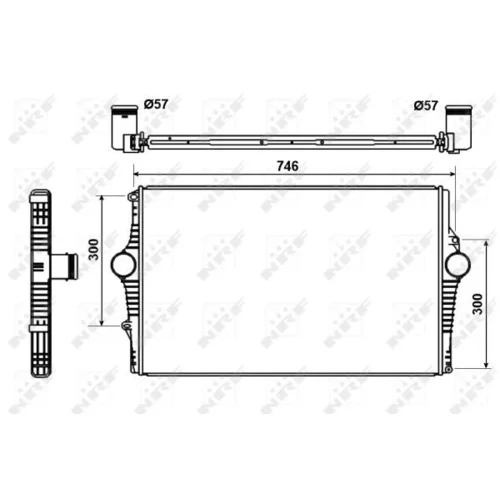 Chladič plniaceho vzduchu NRF 30501 - obr. 4