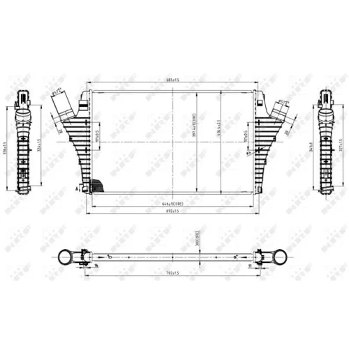 Chladič plniaceho vzduchu NRF 30858 - obr. 4