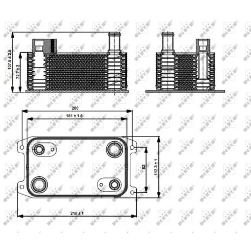 Chladič oleja automatickej prevodovky NRF 31363 - obr. 4