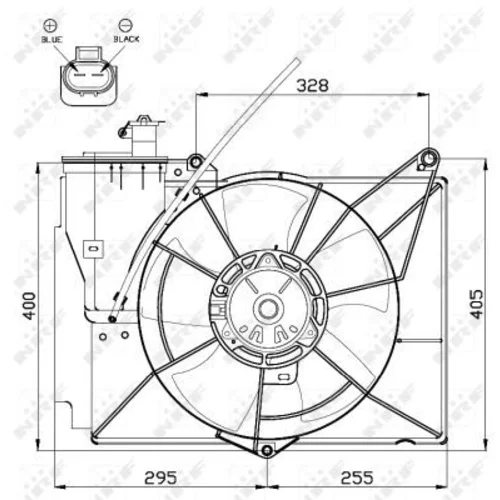 Ventilátor chladenia motora NRF 47530 - obr. 2