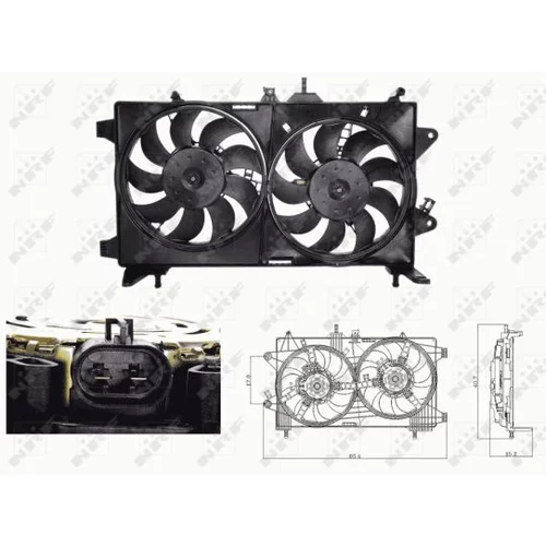 Ventilátor chladenia motora NRF 47676